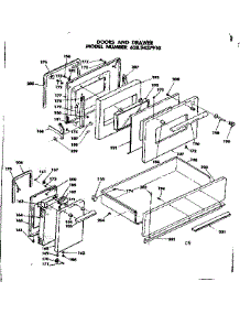 Doors And Drawer parts for Kenmore Range 628.9437910 (6289437910, 628 9437910) from AppliancePartsPros.com