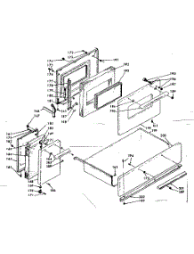 Doors And Drawer parts for Kenmore Range 628.9447100 (6289447100, 628 9447100) from AppliancePartsPros.com