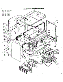 Body Assembly parts for Kenmore Range 628.9447220 (6289447220, 628 9447220) from AppliancePartsPros.com