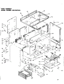 Body Assembly parts for Kenmore Range 628.9447610 (6289447610, 628 9447610) from AppliancePartsPros.com
