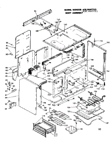 Body Assembly parts for Kenmore Range 628.9447710 (6289447710, 628 9447710) from AppliancePartsPros.com