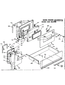 Doors And Drawer parts for Kenmore Range 628.9447710 (6289447710, 628 9447710) from AppliancePartsPros.com