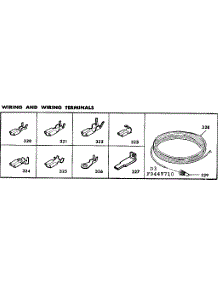 Wiring And Wiring Terminals parts for Kenmore Range 628.9447710 (6289447710, 628 9447710) from AppliancePartsPros.com