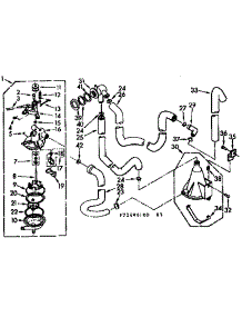 Water System parts for Kenmore Washer 110.72490100 (11072490100, 110 72490100) from AppliancePartsPros.com