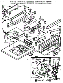 Top & Console Assembly parts for Kenmore Washer 110.72490620 (11072490620, 110 72490620) from AppliancePartsPros.com
