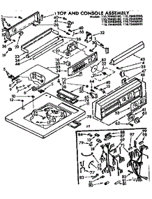 Top And Console Assembly parts for Kenmore Washer 110.72492100 (11072492100, 110 72492100) from AppliancePartsPros.com