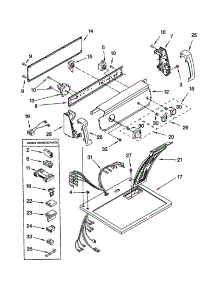 Top And Console parts for Kenmore Dryer 110.72514100 (11072514100, 110 72514100) from AppliancePartsPros.com