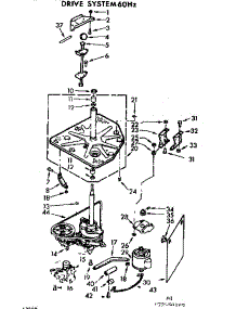 Drive System 60 Hz. parts for Kenmore Washer 110.72550200 (11072550200, 110 72550200) from AppliancePartsPros.com