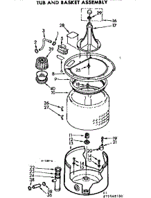 Tub And Basket Asm parts for Kenmore Washer 110.72562200 (11072562200, 110 72562200) from AppliancePartsPros.com