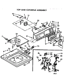 Top & Console Assembly parts for Kenmore Washer 110.72562310 (11072562310, 110 72562310) from AppliancePartsPros.com