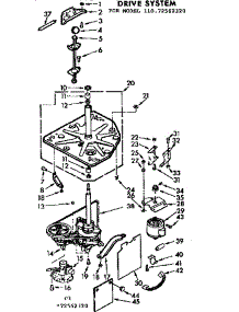 Drive System parts for Kenmore Washer 110.72562320 (11072562320, 110 72562320) from AppliancePartsPros.com