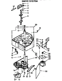 Drive System parts for Kenmore Washer 110.72562910 (11072562910, 110 72562910) from AppliancePartsPros.com