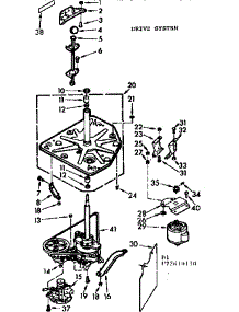 Drive System parts for Kenmore Washer 110.72610110 (11072610110, 110 72610110) from AppliancePartsPros.com