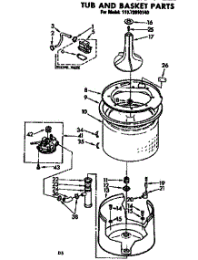 Tub And Basket Parts parts for Kenmore Washer 110.72610140 (11072610140, 110 72610140) from AppliancePartsPros.com