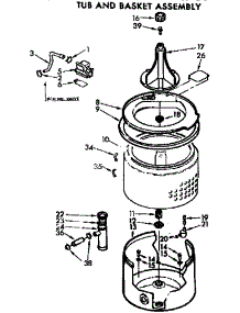 Tub And Basket Assembly parts for Kenmore Washer 110.72640100 (11072640100, 110 72640100) from AppliancePartsPros.com