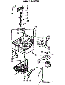 Drive System parts for Kenmore Washer 110.72640110 (11072640110, 110 72640110) from AppliancePartsPros.com