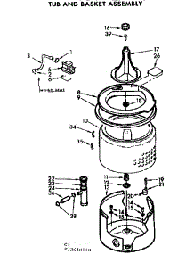 Tub And Basket Assembly parts for Kenmore Washer 110.72640110 (11072640110, 110 72640110) from AppliancePartsPros.com