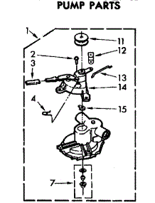 Pump Parts parts for Kenmore Washer 110.72645100 (11072645100, 110 72645100) from AppliancePartsPros.com