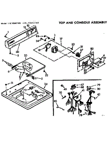 Top And Console Assembly parts for Kenmore Washer 110.72645100 (11072645100, 110 72645100) from AppliancePartsPros.com