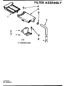 Filter Assembly parts for Kenmore Washer 110.72660400 (11072660400, 110 72660400) from AppliancePartsPros.com
