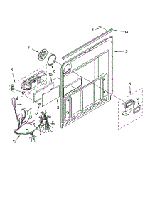 Door And Latch Parts parts for Kenmore Dishwasher 665.13714K601 (66513714K601, 665 13714K601) from AppliancePartsPros.com