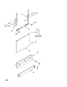 Door And Panel Parts parts for Kenmore Dishwasher 665.13719K601 (66513719K601, 665 13719K601) from AppliancePartsPros.com