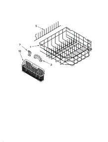 Lower Rack Parts, Optional Parts (Not Included) parts for Kenmore Dishwasher 665.13723K600 (66513723K600, 665 13723K600) from AppliancePartsPros.com