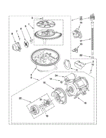 Pump And Motor Parts parts for Kenmore Dishwasher 665.13732K603 (66513732K603, 665 13732K603) from AppliancePartsPros.com