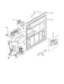 Door And Latch Parts parts for Kenmore Dishwasher 665.13732K603 (66513732K603, 665 13732K603) from AppliancePartsPros.com