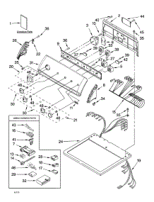 Top And Console Parts parts for Kenmore Dryer 110.74992301 (11074992301, 110 74992301) from AppliancePartsPros.com