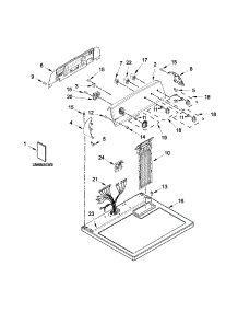 Top And Console Parts parts for Kenmore Dryer 110.75102310 (11075102310, 110 75102310) from AppliancePartsPros.com