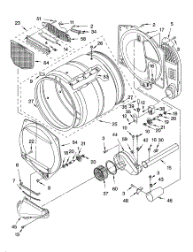 Bulkhead Parts parts for Kenmore Dryer 110.75822400 (11075822400, 110 75822400) from AppliancePartsPros.com