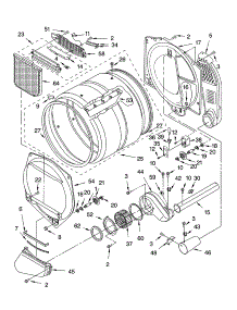 Bulkhead Parts parts for Kenmore Dryer 110.75922400 (11075922400, 110 75922400) from AppliancePartsPros.com