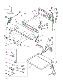 Top And Console Parts parts for Kenmore Dryer 110.75944401 (11075944401, 110 75944401) from AppliancePartsPros.com