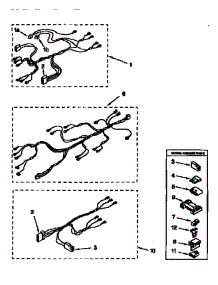 Wiring Harness parts for Kenmore Dryer 110.76051690 (11076051690, 110 76051690) from AppliancePartsPros.com
