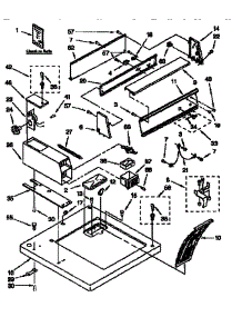 Top And Console parts for Kenmore Dryer 110.76051690 (11076051690, 110 76051690) from AppliancePartsPros.com