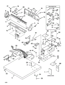 Top And Console Parts parts for Kenmore Dryer 110.76152500 (11076152500, 110 76152500) from AppliancePartsPros.com