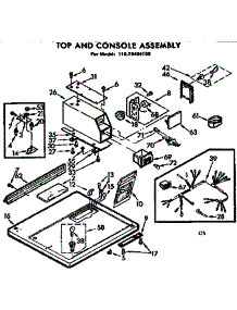 Top And Console Assembly parts for Kenmore Dryer 110.76404100 (11076404100, 110 76404100) from AppliancePartsPros.com
