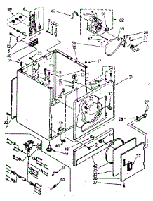 Cabinet Parts parts for Kenmore Dryer 110.76408160 (11076408160, 110 76408160) from AppliancePartsPros.com