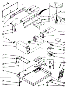 Top And Console Parts parts for Kenmore Dryer 110.76408660 (11076408660, 110 76408660) from AppliancePartsPros.com