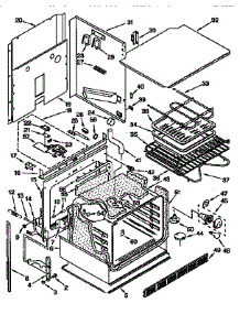 Oven parts for Kenmore Wall Oven 664.4098997 (6644098997, 664 4098997) from AppliancePartsPros.com