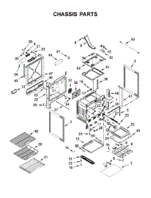 Chassis Parts parts for Kenmore Range 664.42783710 (66442783710, 664 42783710) from AppliancePartsPros.com
