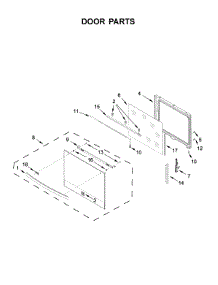Door Parts parts for Kenmore Range 664.42783710 (66442783710, 664 42783710) from AppliancePartsPros.com