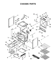 Chassis Parts parts for Kenmore Range 664.42793710 (66442793710, 664 42793710) from AppliancePartsPros.com