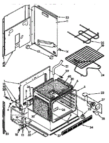 Lower Oven Parts parts for Kenmore Range 664.4428916 (6644428916, 664 4428916) from AppliancePartsPros.com
