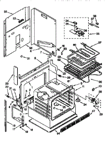 Oven parts for Kenmore Range 664.4579391 (6644579391, 664 4579391) from AppliancePartsPros.com