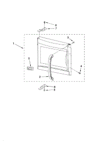 Door Parts parts for Kenmore Microwave 664.63783600 (66463783600, 664 63783600) from AppliancePartsPros.com