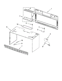 Cabinet And Installation Parts parts for Kenmore Microwave 664.63783600 (66463783600, 664 63783600) from AppliancePartsPros.com
