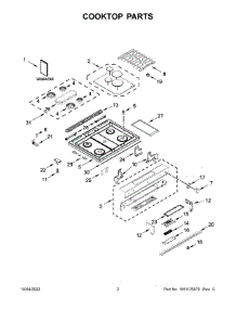 Cooktop Parts parts for Kenmore Range 664.75223710 (66475223710, 664 75223710) from AppliancePartsPros.com