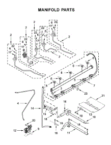 Manifold Parts parts for Kenmore Elite Gas Range 66475223711 from AppliancePartsPros.com